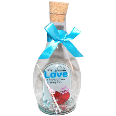 "Love Message in a Glass Jar -1602C-3-006 - Click here to View more details about this Product